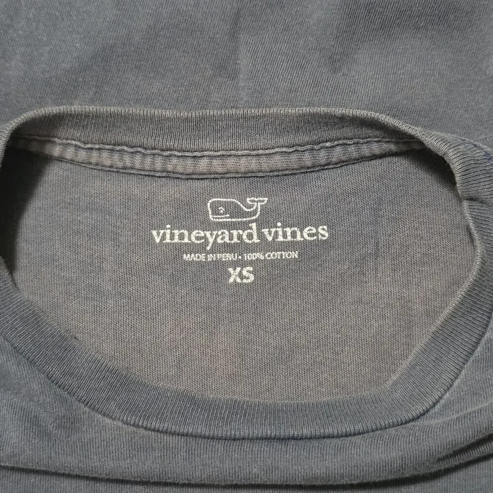 Vineyard Vines LS Pocket T-Shirt Blue Whale Graphic XS